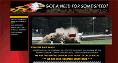 Desktop Screenshot of americanvalleyspeedway.com